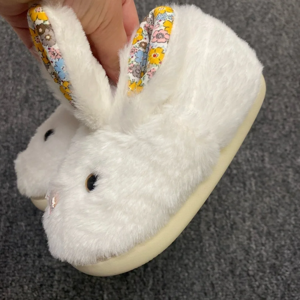 Floral Bunny Kids Slippers